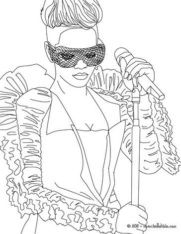 Rihanna coloring page more singer coloring sheets on hellokids coloring pages coloring books barbie coloring pages