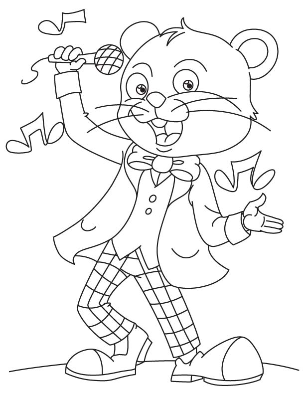 Tom a singer coloring page download free tom a singer coloring page for kids best coloring pages