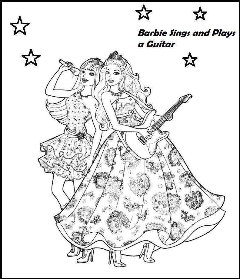 Singer coloring pages is a fun coloring page for kids who like to sing a song filled with more than larâ barbie coloring barbie coloring pages coloring pages