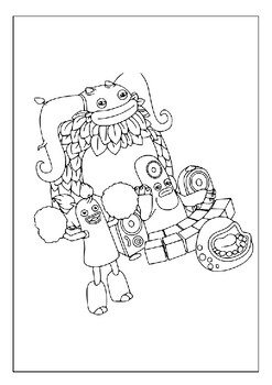 Unleash your childs creativity with my singing monsters coloring pages pdf