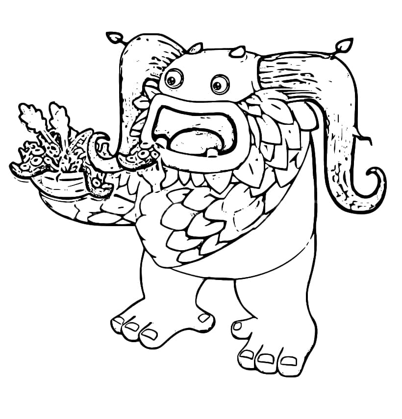 Entbrat my singing monsters coloring page