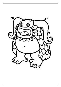 My singing monsters coloring pages a fun activity for kids of all ages