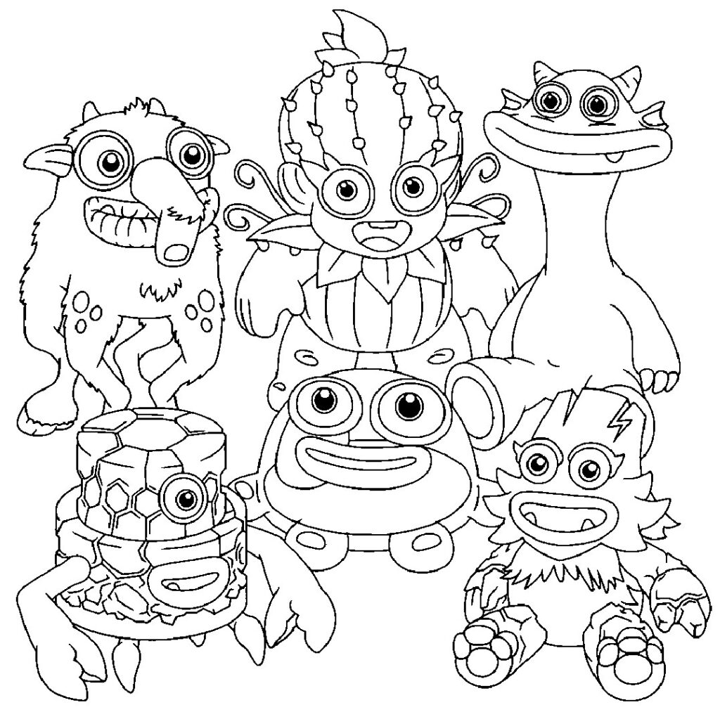 Coloring pages my singing monsters â coloring pages