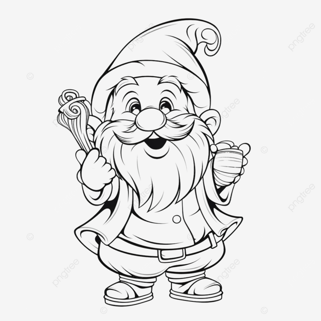 The dwarfs are singing christmas carols coloring book page for kids christmas coloring funny christmas coloring png transparent image and clipart for free download