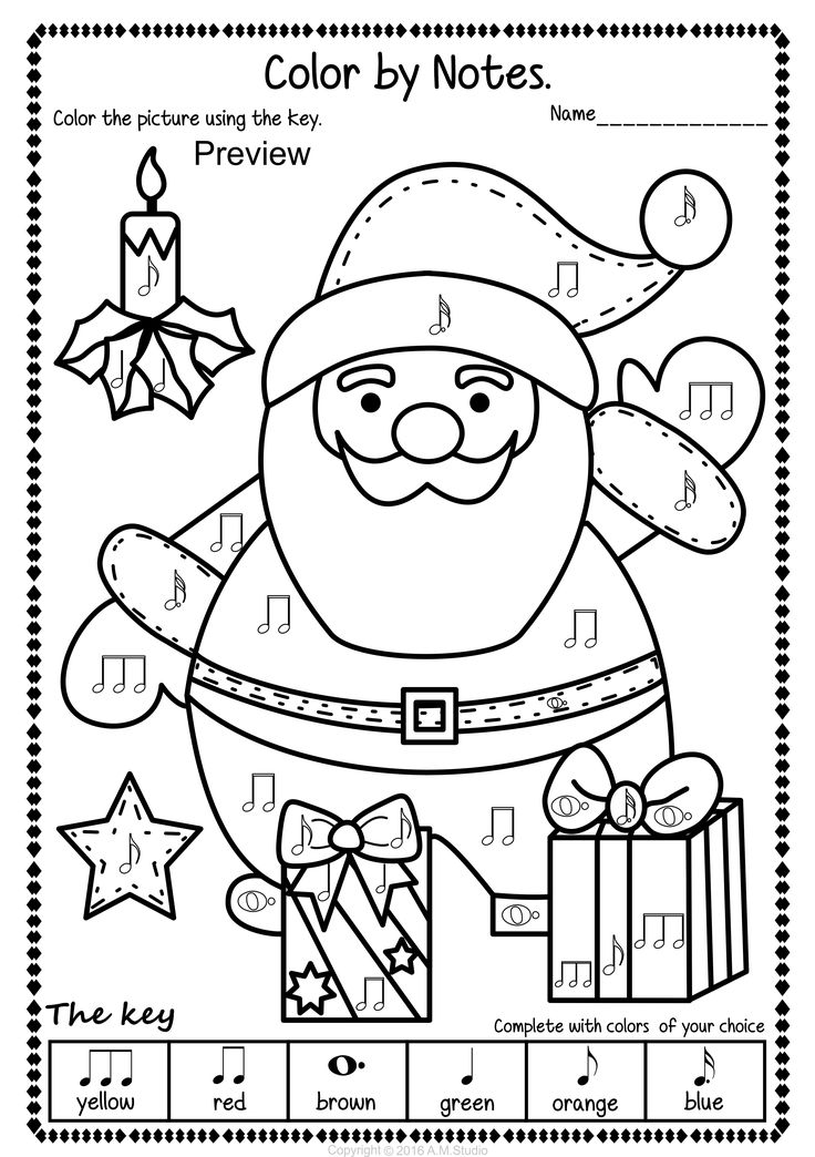 Christmas music coloring sheets pack color by notes rests symbols dynamics christmas music coloring christmas music activities music coloring