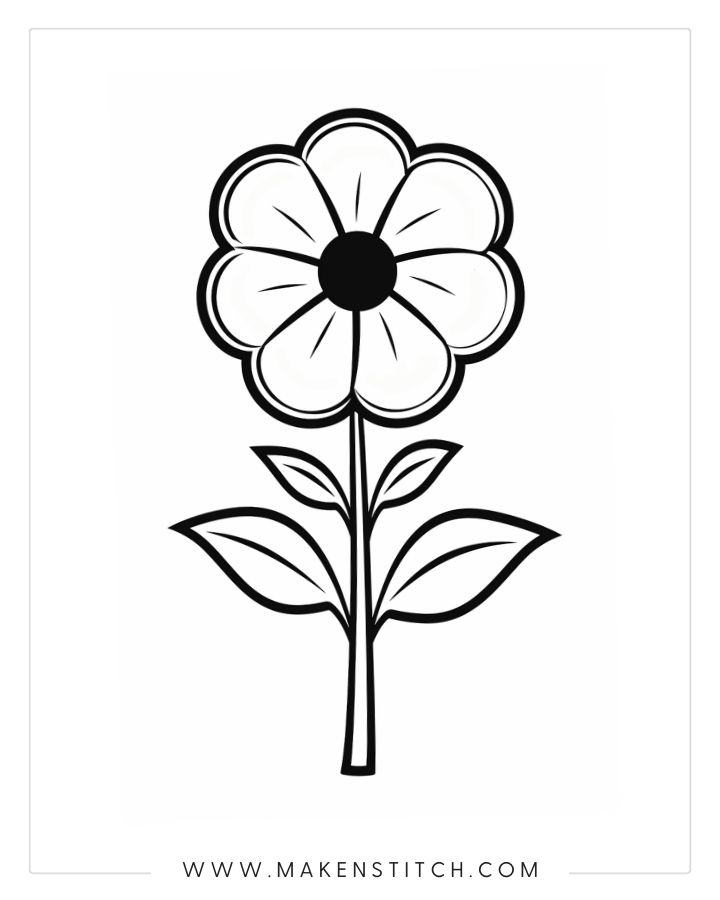 Flower coloring pages for kids and adults free printables