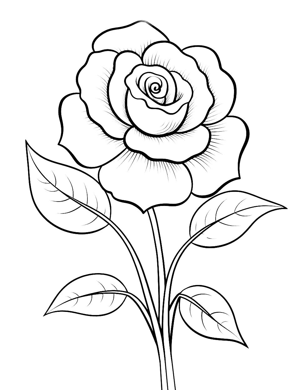 Flower coloring pages free printable sheets