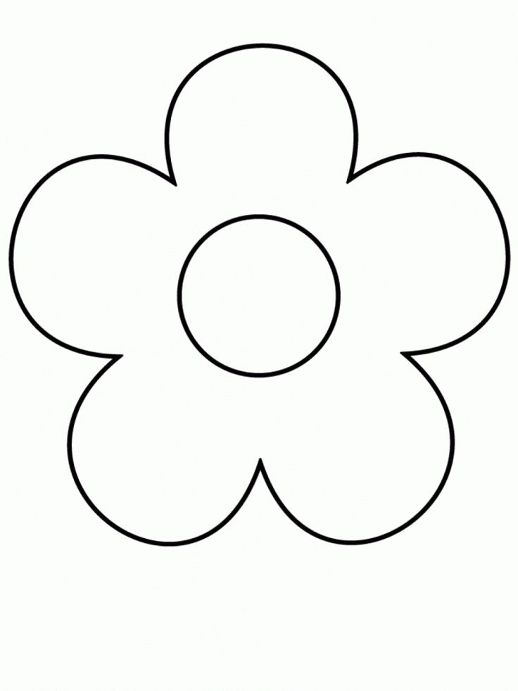 Views simple flower drawing flower coloring pages easy flower drawings