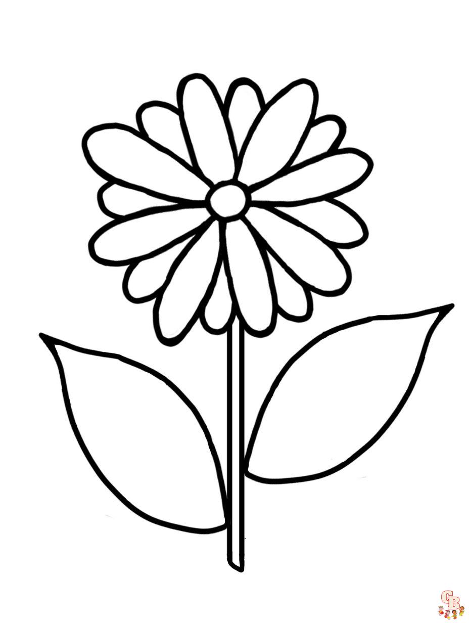 Enjoy free printable flowers coloring pages with