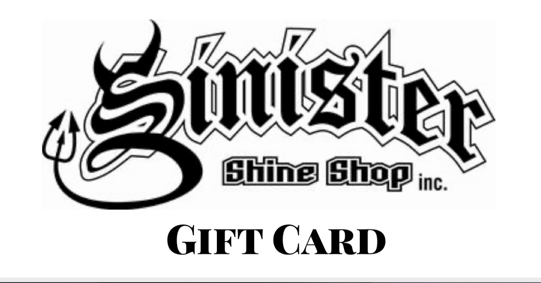 Sinister shine shop gift card