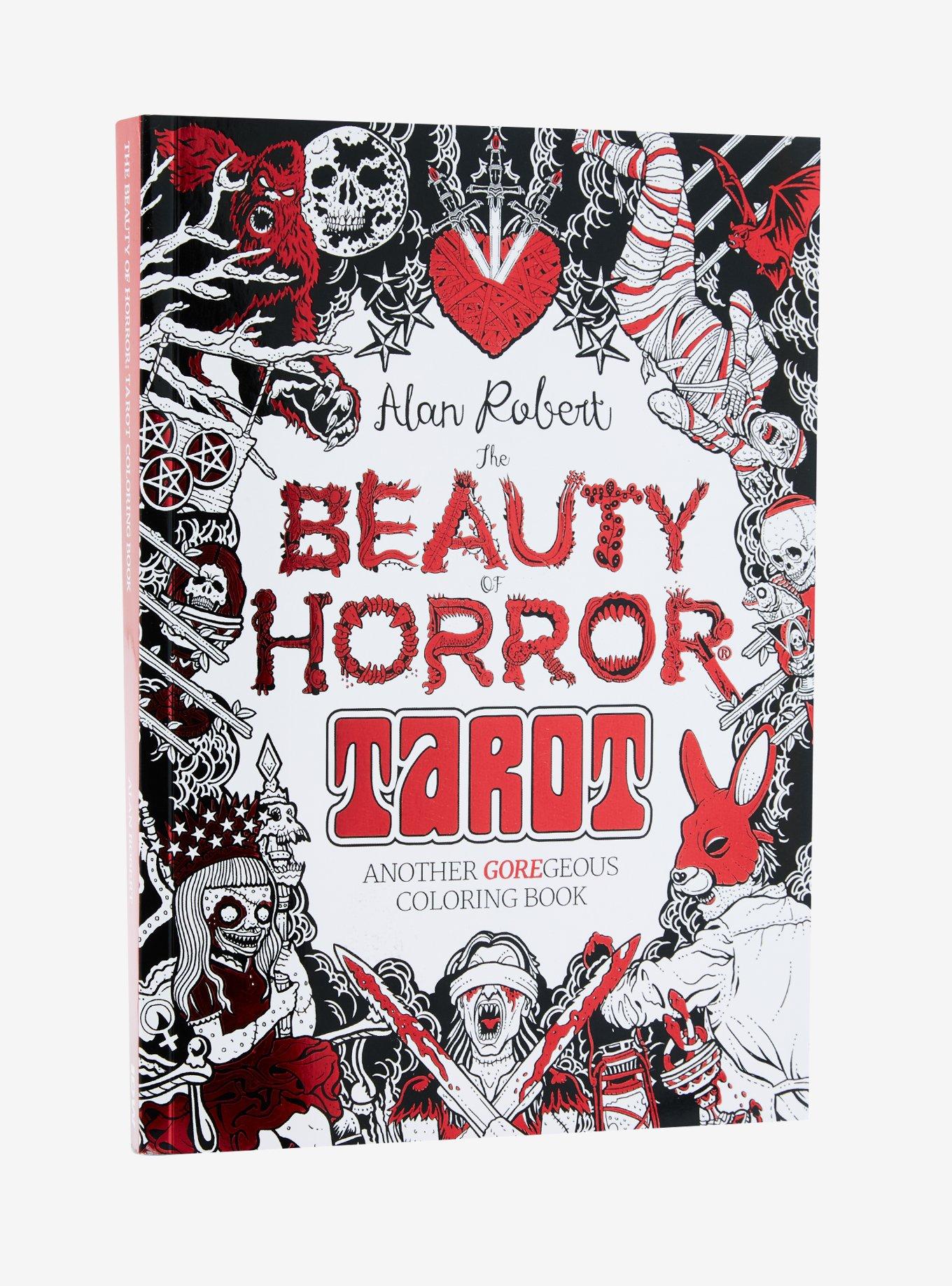 The beauty of horror tarot coloring book hot topic