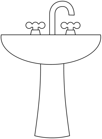 Sink coloring page free printable coloring pages