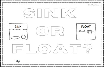 Sink or float experiment information coloring book for kids tpt