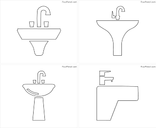 Free printable sink coloring pages for kids â