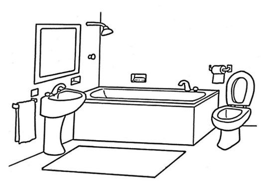 Clean bathroom coloring book for your little one coloring books bathroom drawing coloring pages