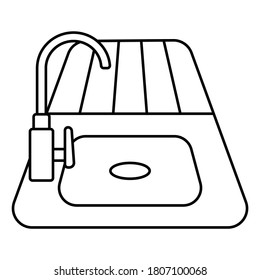 Kitchen sink line drawing photos images and pictures