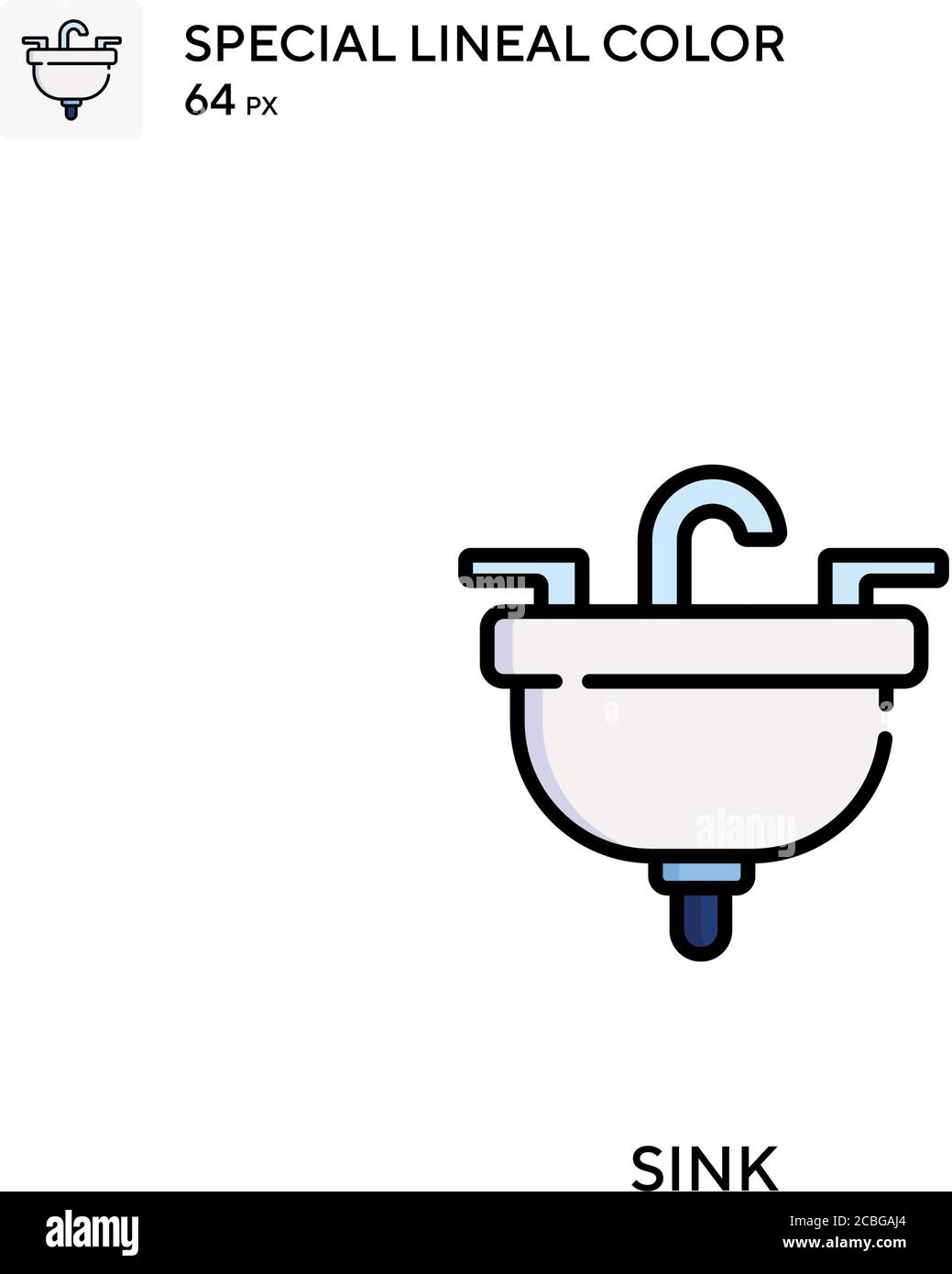 Empty bathroom sink stock vector images