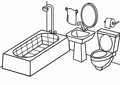 Bathroom coloring pages coloring pages color free coloring pages