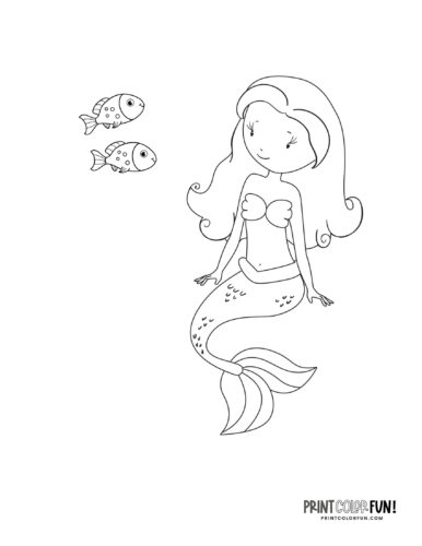 Mermaid coloring pages mermaid clipart images free fantasy printables