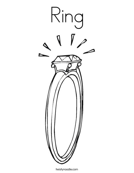 Ring coloring page