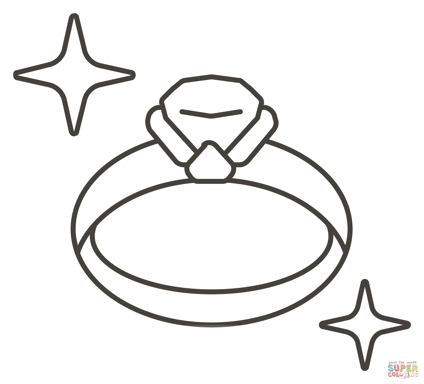 Ring coloring page free printable coloring pages