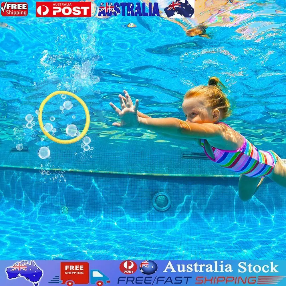 Pcs throwing dive toy funny underwater training kids summer diving rings circle