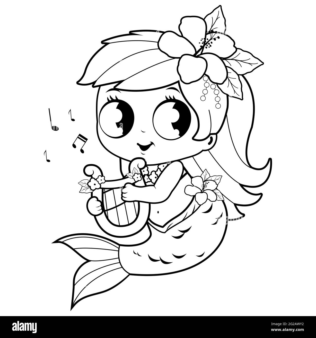 Mermaid black and white stock photos images