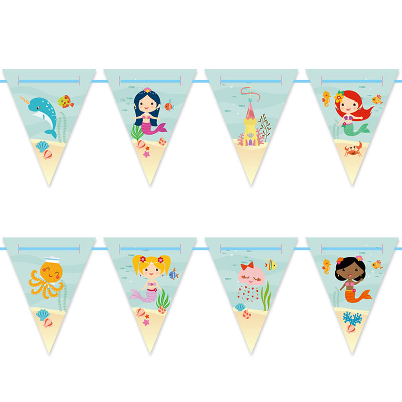 Free printable mermaid party bunting creative center