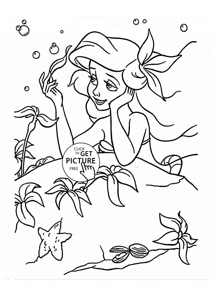 Little mermaid ariel coloring page for kids disney princs coloring paâ princs coloring pag printabl ariel coloring pag disney princs coloring pag