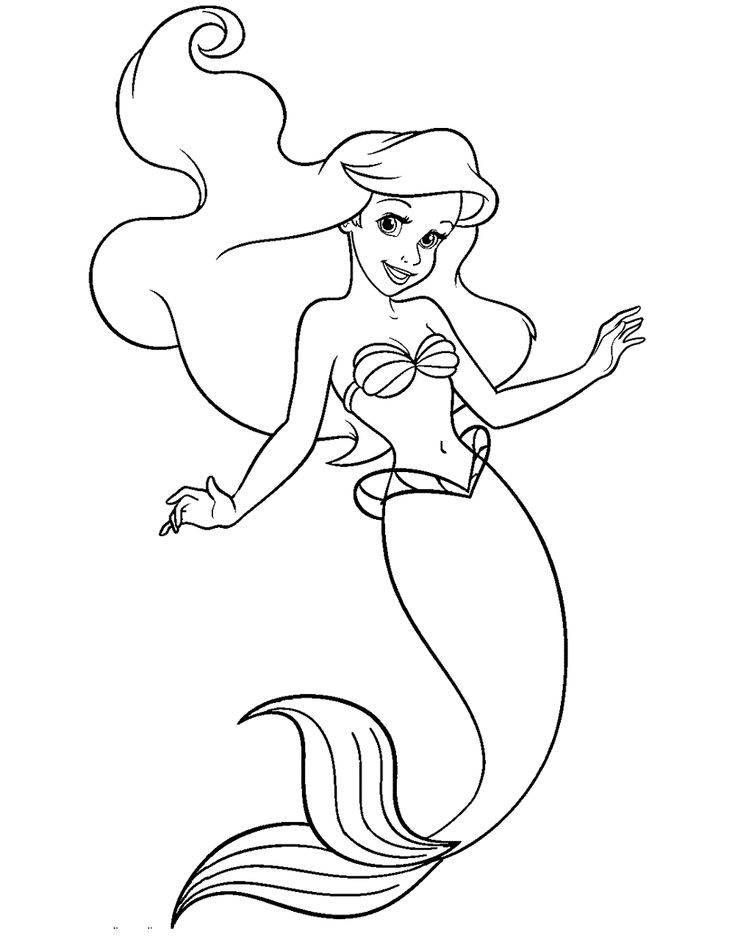 Dive into the underwater world with ariel mermaid coloring pages