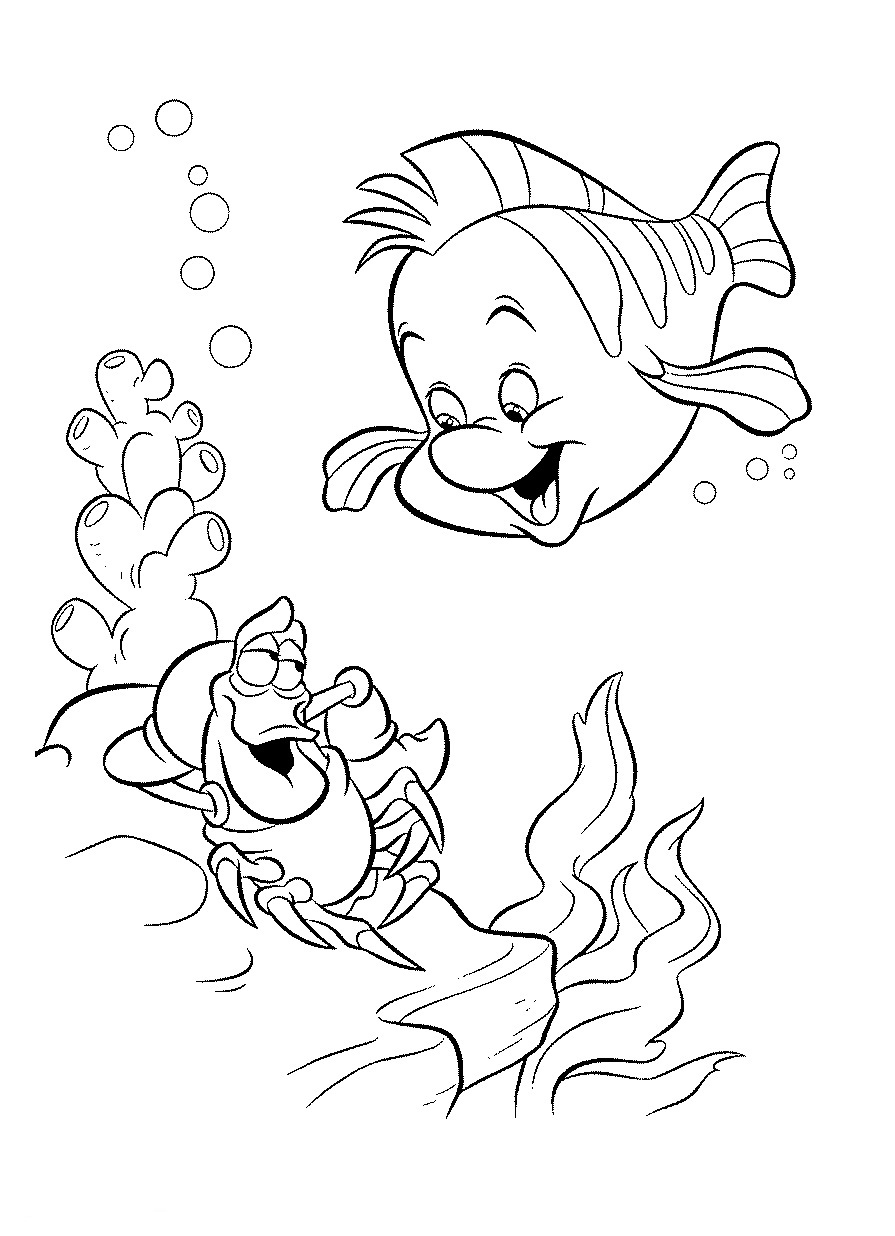 Little mermaid ariel coloring pages print for girls beautiful images