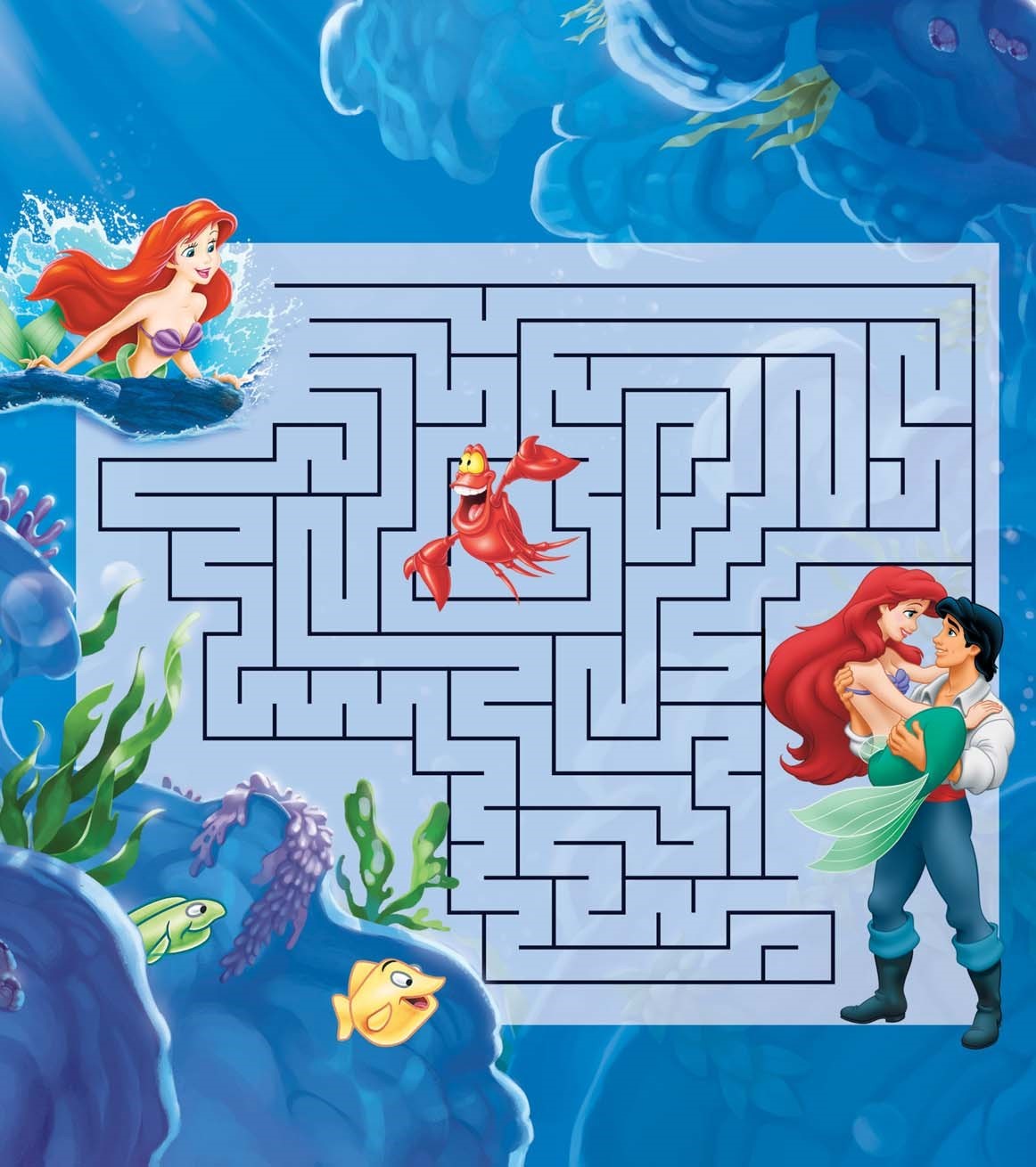 Little mermaid free printable activity book