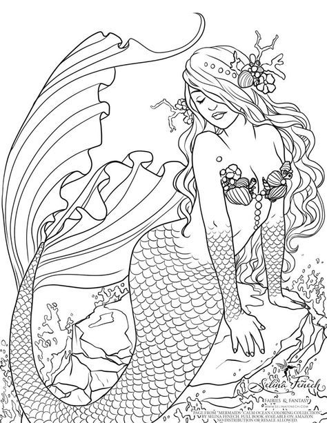 Dibujos de sirenas para lorear pintar e imprimir pãginas para lorear de hadas sirena para lorear dibujos de sirenas