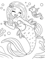 Ðï printable mermaid coloring pages for free