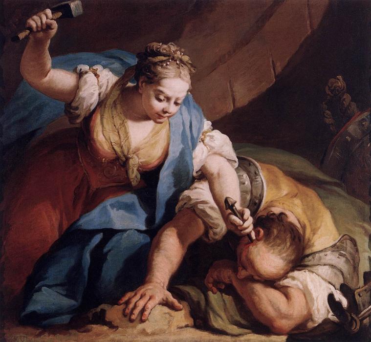 Museum art reproductions jael and sisera by jacopo amigoni