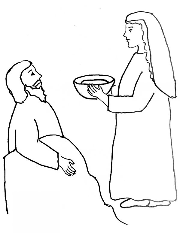 Bible story coloring page for jael and sisera free bible stories for children