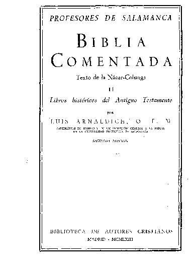 Pdf profesores de salamanca biblia comentada catedrãtico de hebreo v de introducciãn general a la biblia en la universidad pontificia de salamanca biblioteca de autores cristianos amado fco torres dãaz