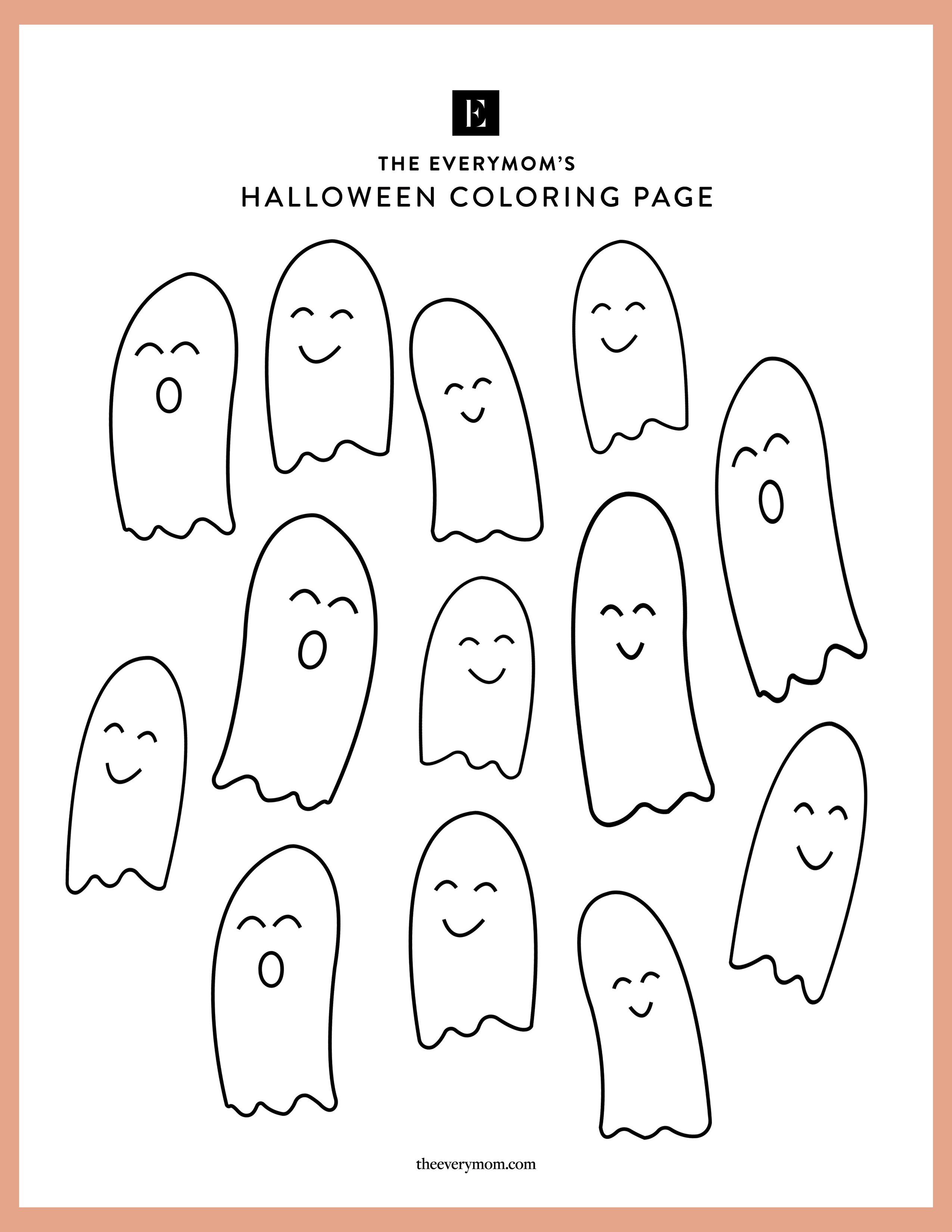 Spooky fun free printable halloween coloring pages for kids