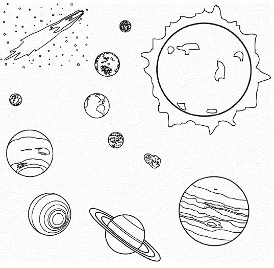 Sistema solar para colorir planeta tierra para colorear sistema planetario imprimir dibujos para colorear