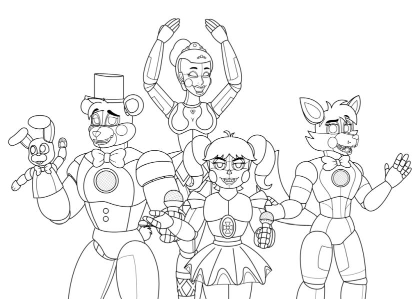 Get this five nights at freddys coloring pages op