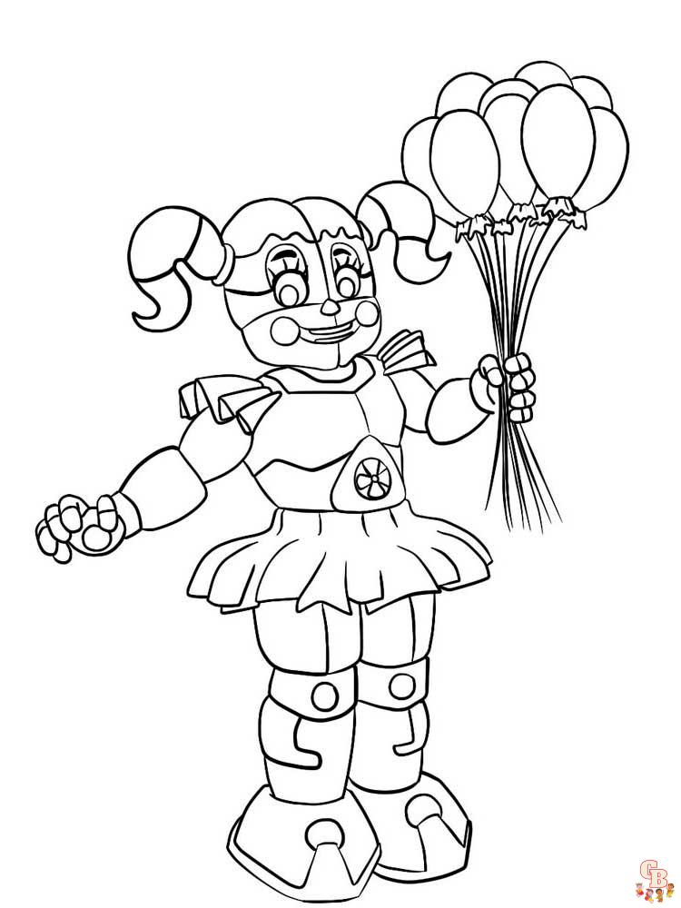 Free printable animatronics coloring pages for kids