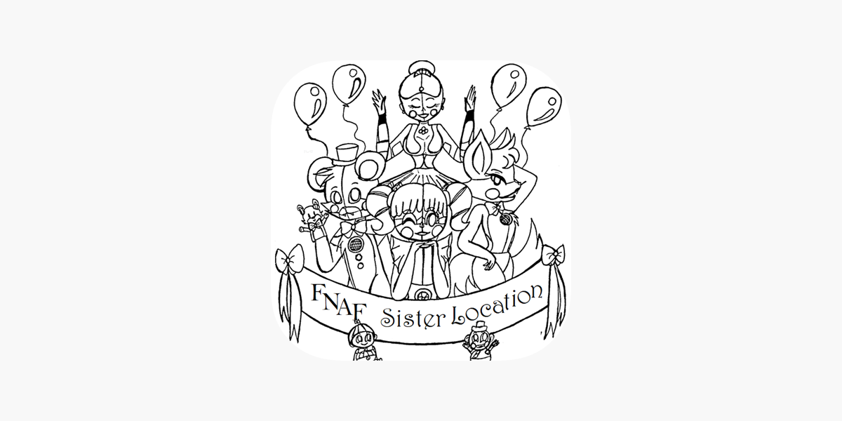 Coloring pages for fnaf sister location on the app store