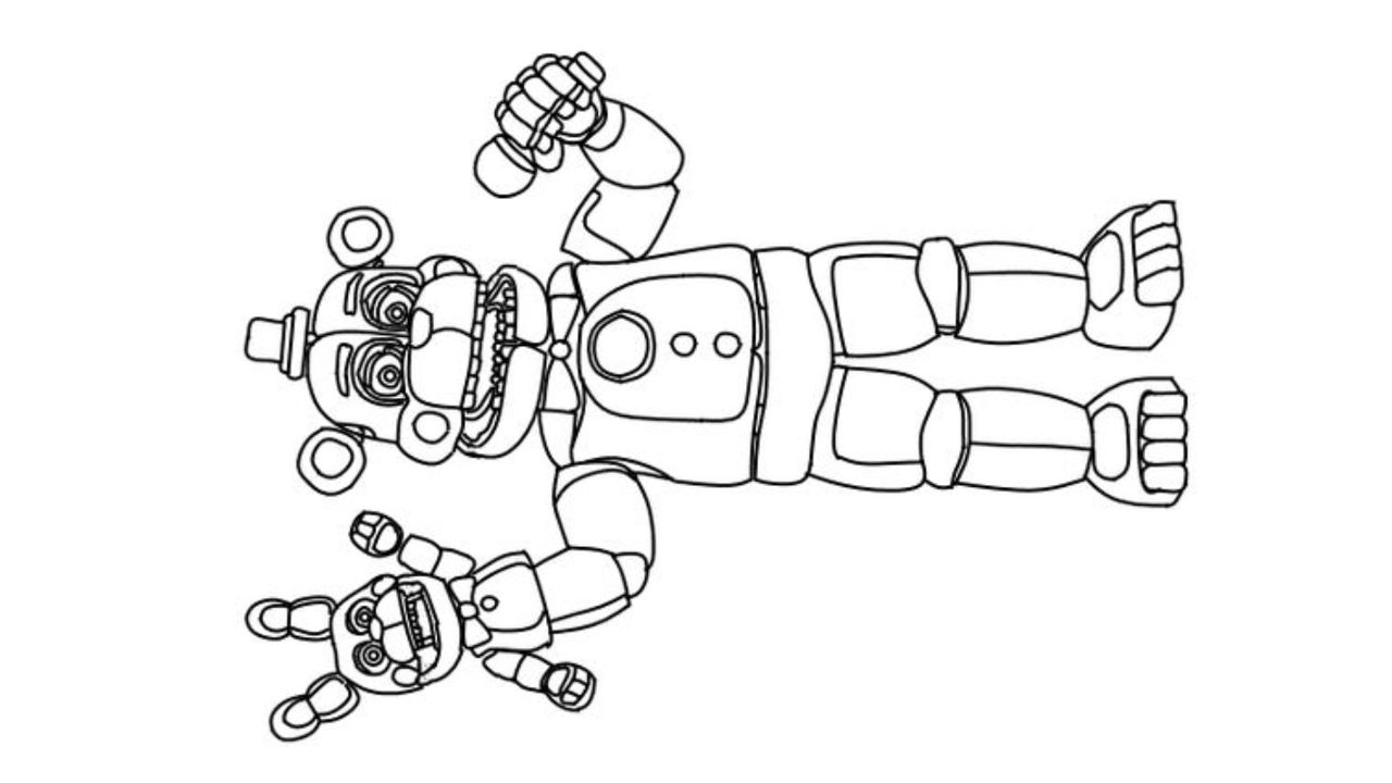 Fnaf sister location coloring page by angeladesalvatore on