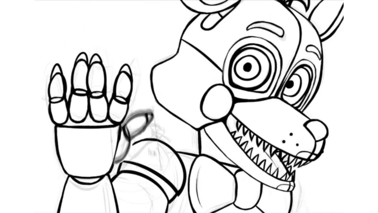 Fnaf sister location coloring page by angeladesalvatore on