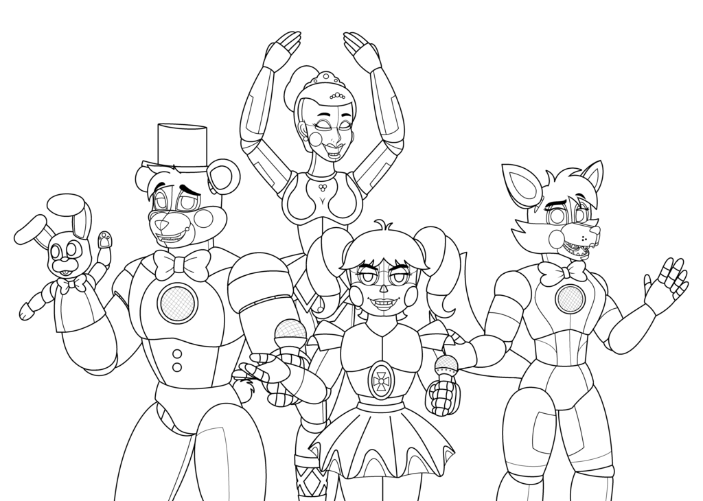 Five nights at freddys ideas five nights at freddys five night fnaf coloring pages