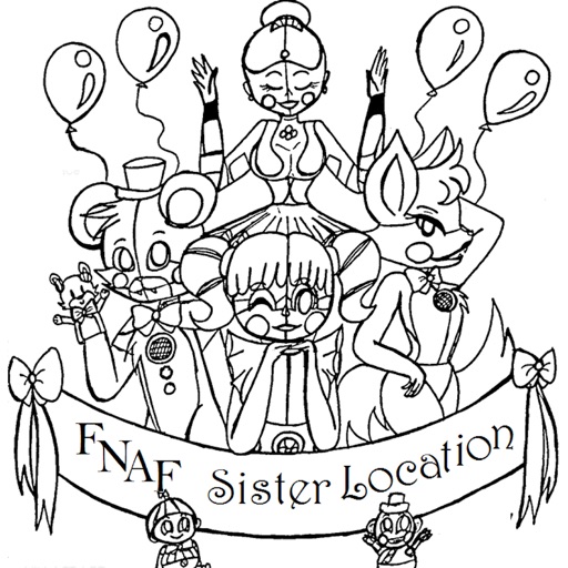 Coloring pages for fnaf sister location by jadeja falguni