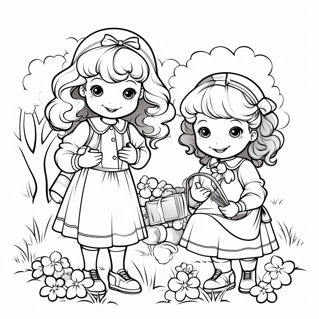 Sister coloring pages