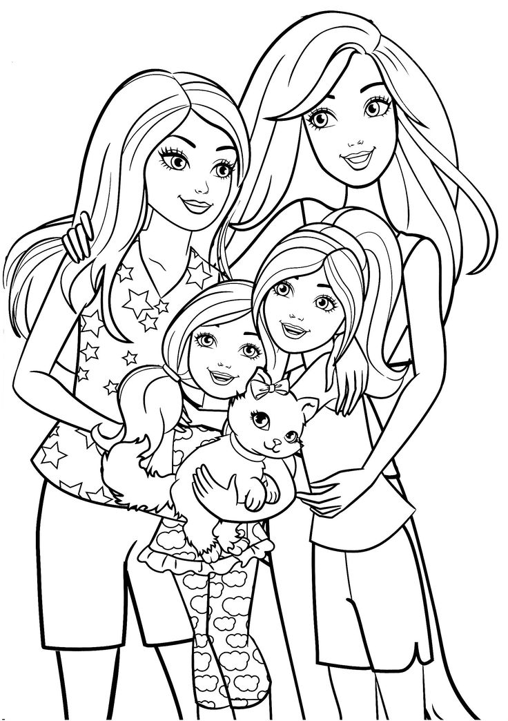 Barbie and her sisters coloring book page barbie coloring puppy coloring pages barbie coloring pages