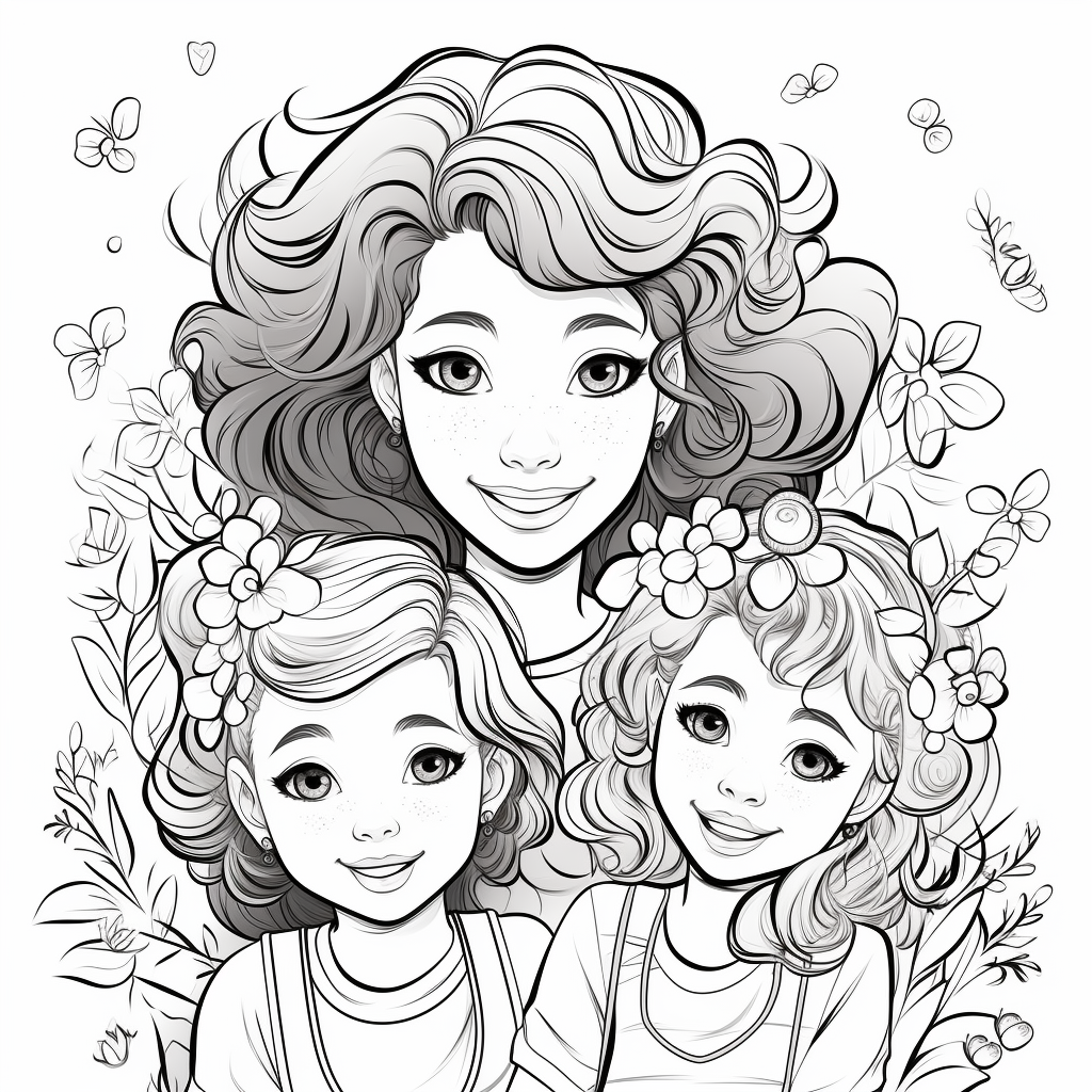 Sister coloring pages