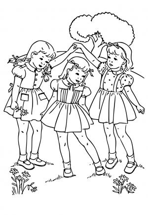 Free printable sweet sisters coloring pages for adults and kids